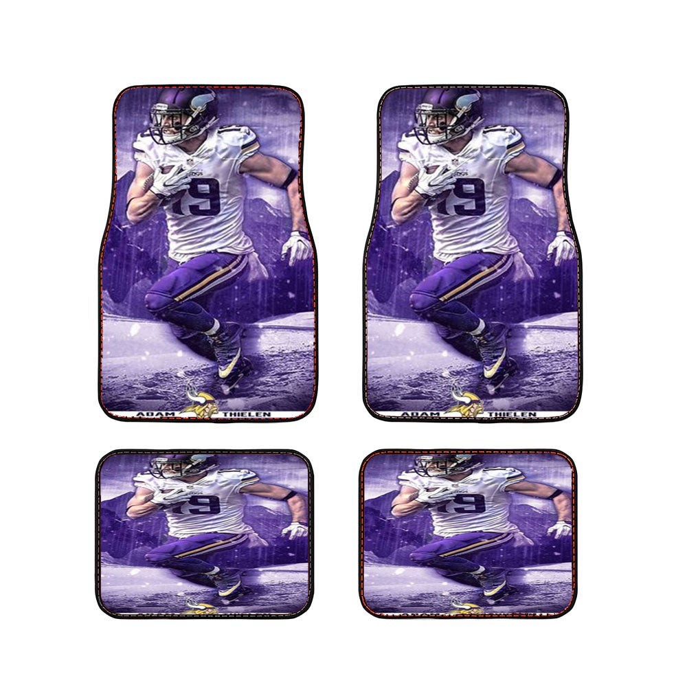 Adam Thielen Minnesota Viking 2 Car Floor Mats Accessories