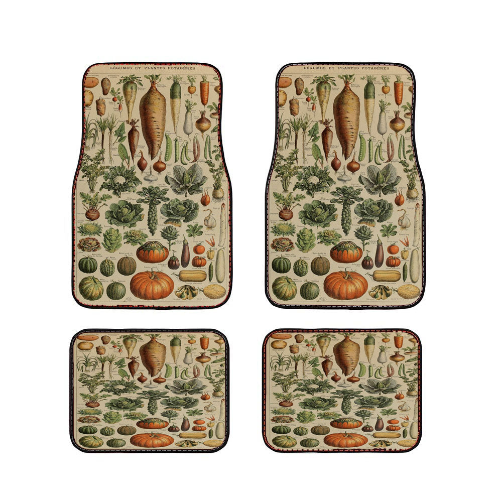Adolphe Millot'S Vegetables Car Floor Mats Accessories