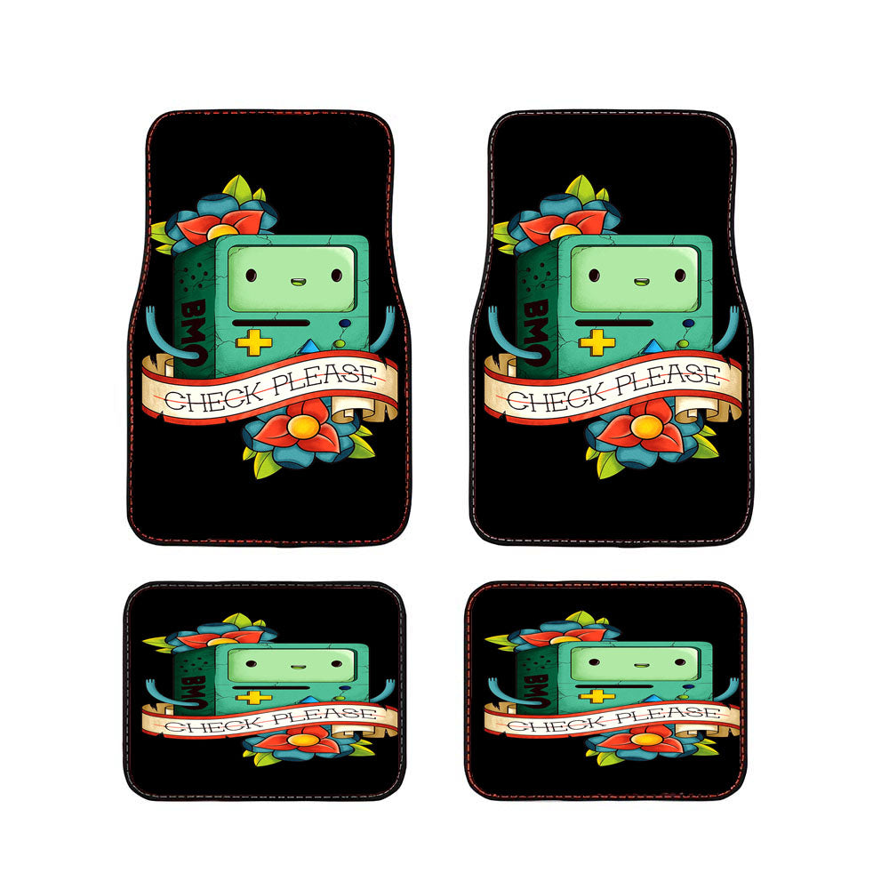 Adventure Time Bmo Check Please Flower Car Floor Mats Accessories