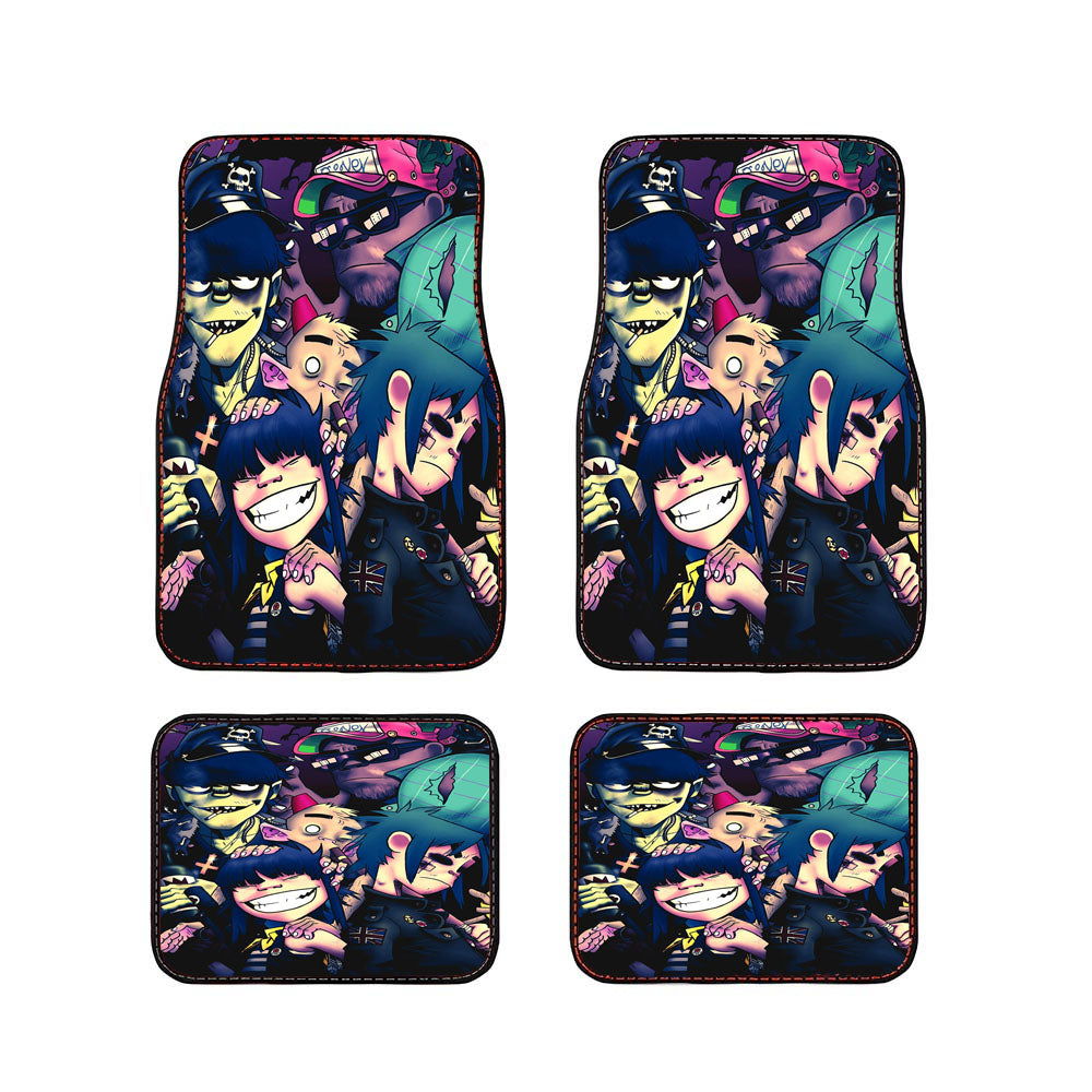 Aesthetic Gorillaz Band Art Car Floor Mats Accessories