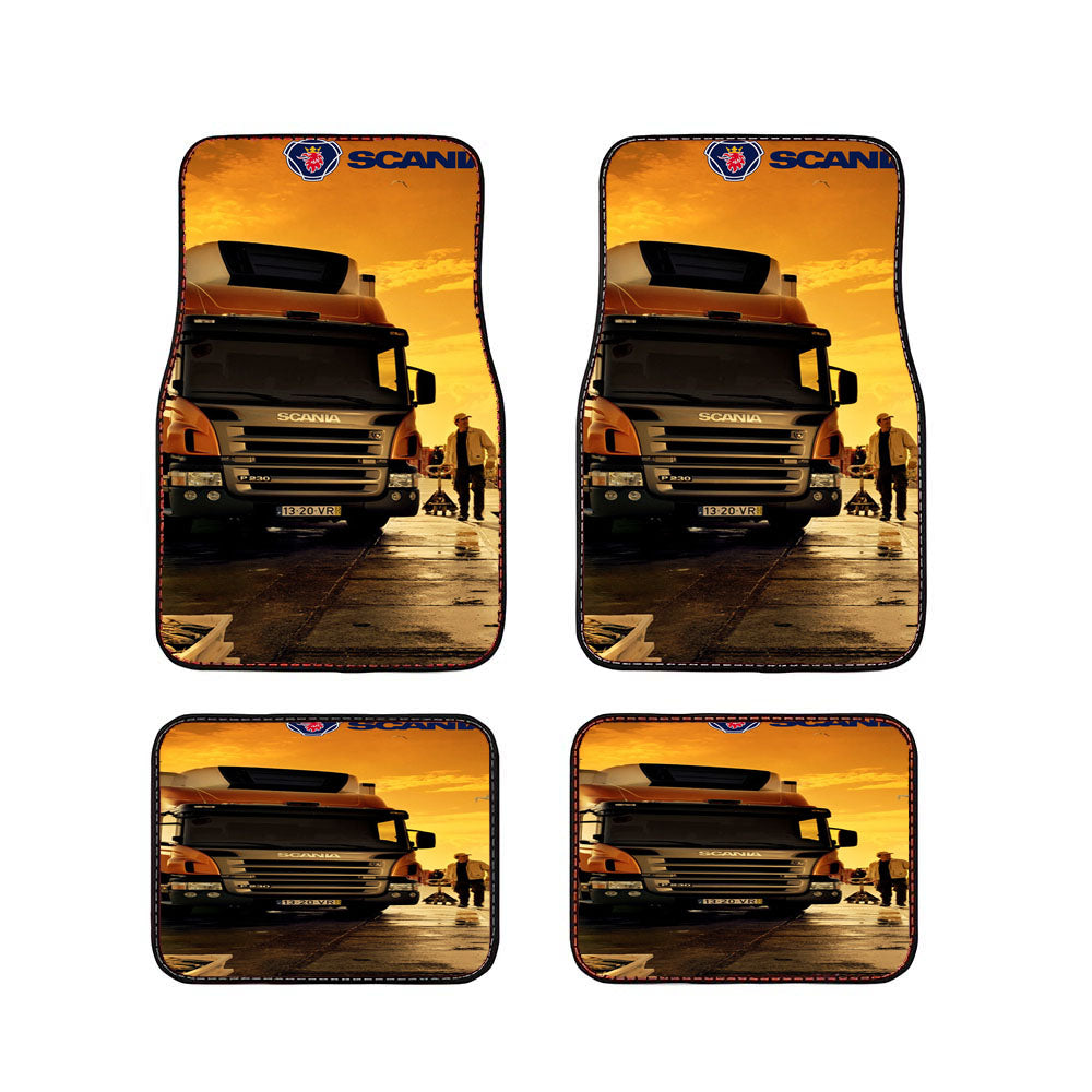Afternoon Scania Logo Blue Car Floor Mats Accessories