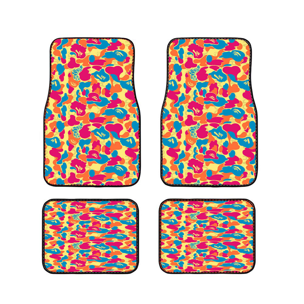 Ahoodie Camouflage Pattern Full Color Car Floor Mats Accessories