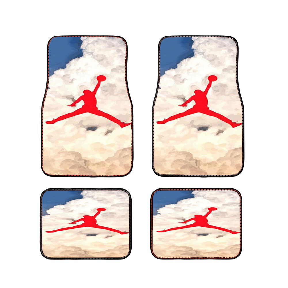 Air Jordan Logo In Sky Car Floor Mats Accessories