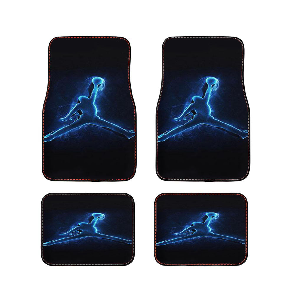 Air Jordan Logo Neon Car Floor Mats Accessories