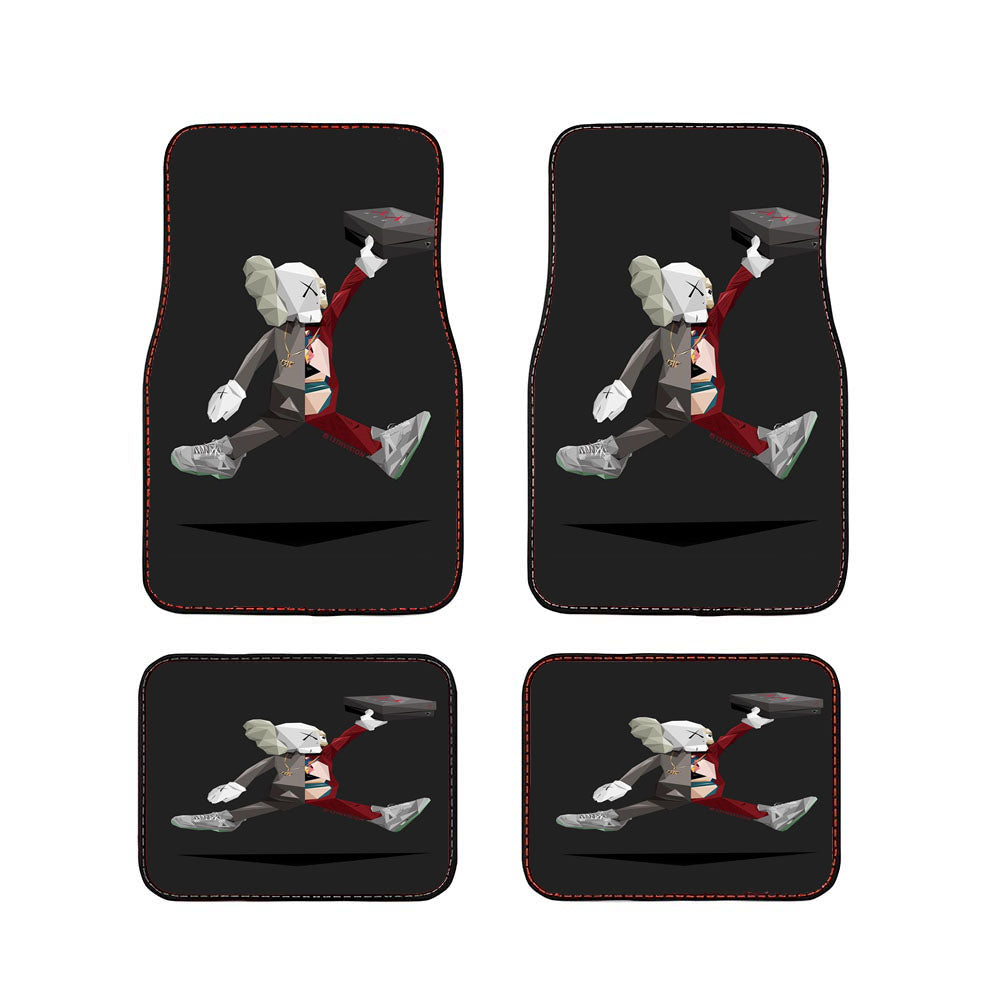 Air Jordan X Kaws Illustration Car Floor Mats Accessories