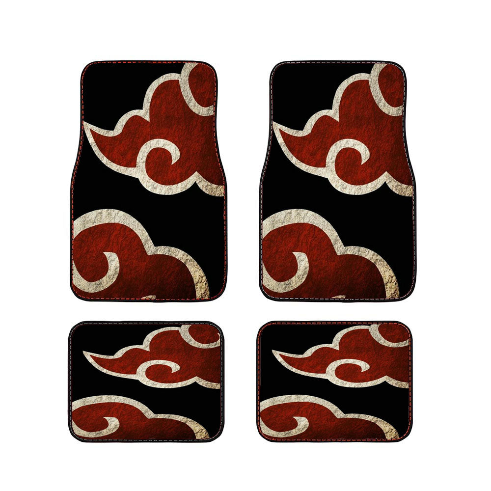 Akatsuki Pattern Logo Texture Car Floor Mats Accessories