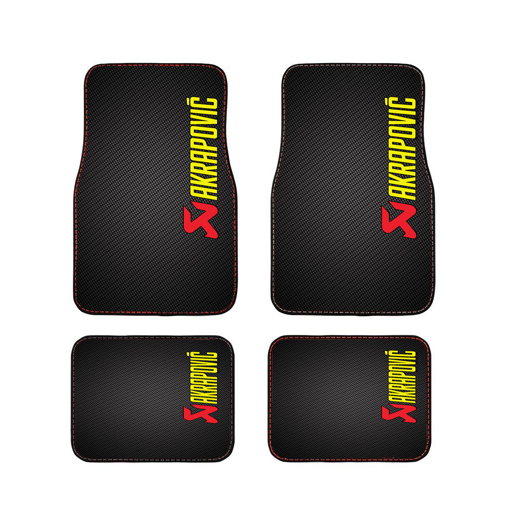 Akrapovic Exhaust System Carbon Logo Car Floor Mats Accessories