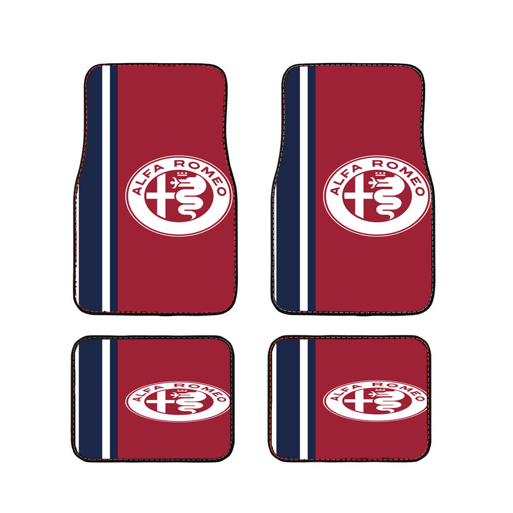 Alfa Romeo Red Blue And White Wallpaper Car Floor Mats Accessories