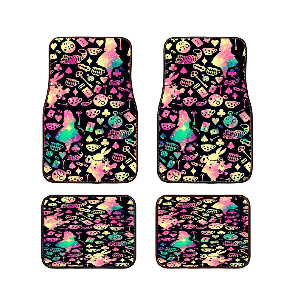 Alice In Wonderland Galaxy Pattern Wallpaper Car Floor Mats Accessories