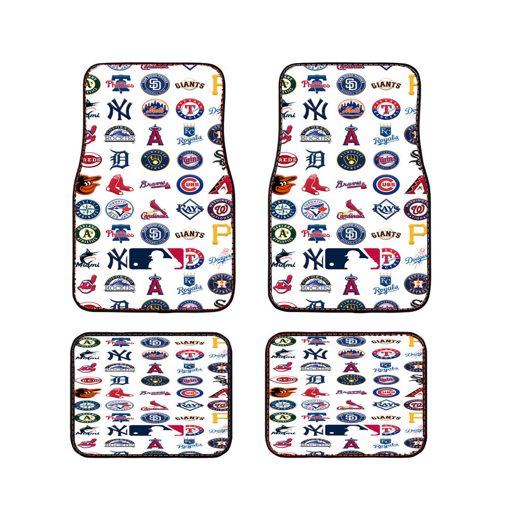 All Baseball Team Mlb Logo Collage Car Floor Mats Accessories