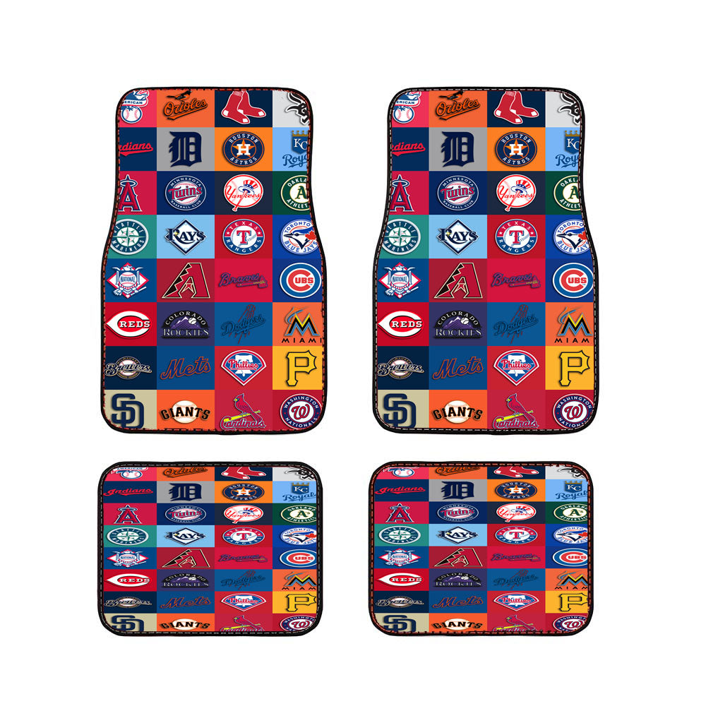 All Mlb Team Logos Collage Car Floor Mats Accessories