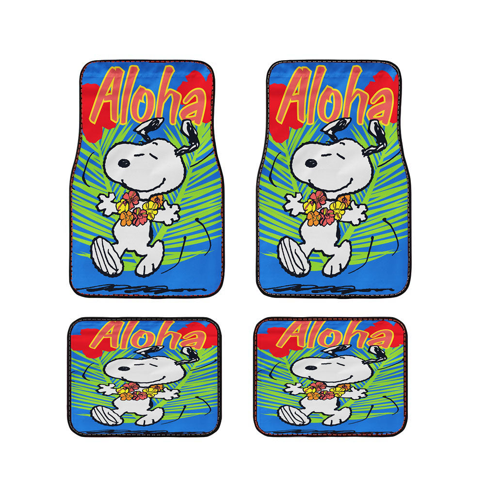 Aloha Snoopy Summer Car Floor Mats Accessories