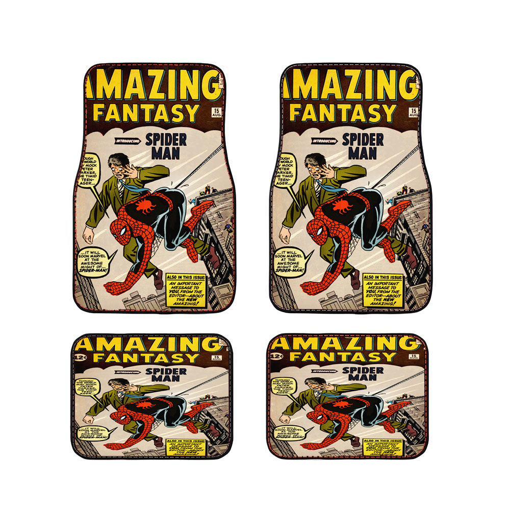 Amazing Fantasy Spiderman Car Floor Mats Accessories