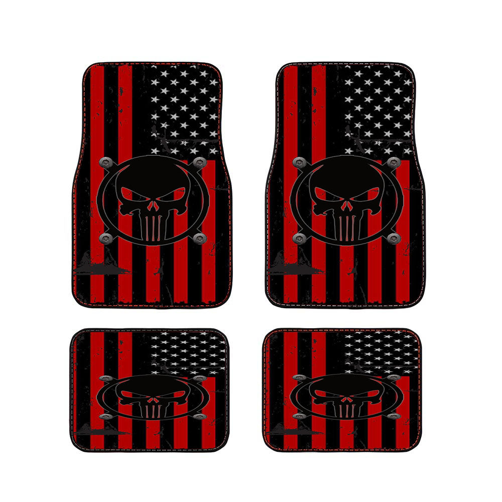 American Flag Punisher Car Floor Mats Accessories