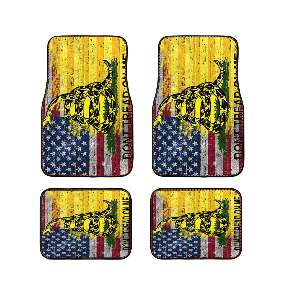 American Gadsden Flag Don'T Tread On Me Car Floor Mats Accessories