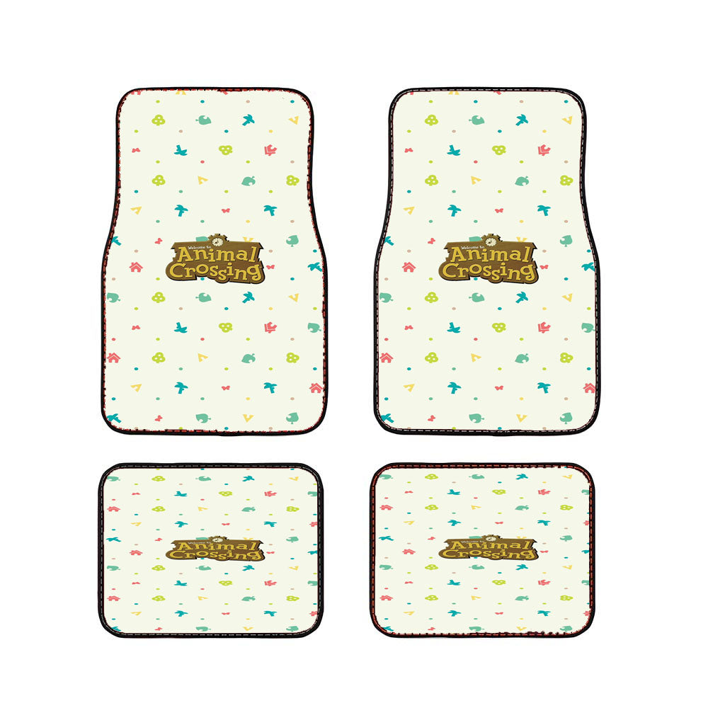 Animal Crossing Logo Pattern Car Floor Mats Accessories
