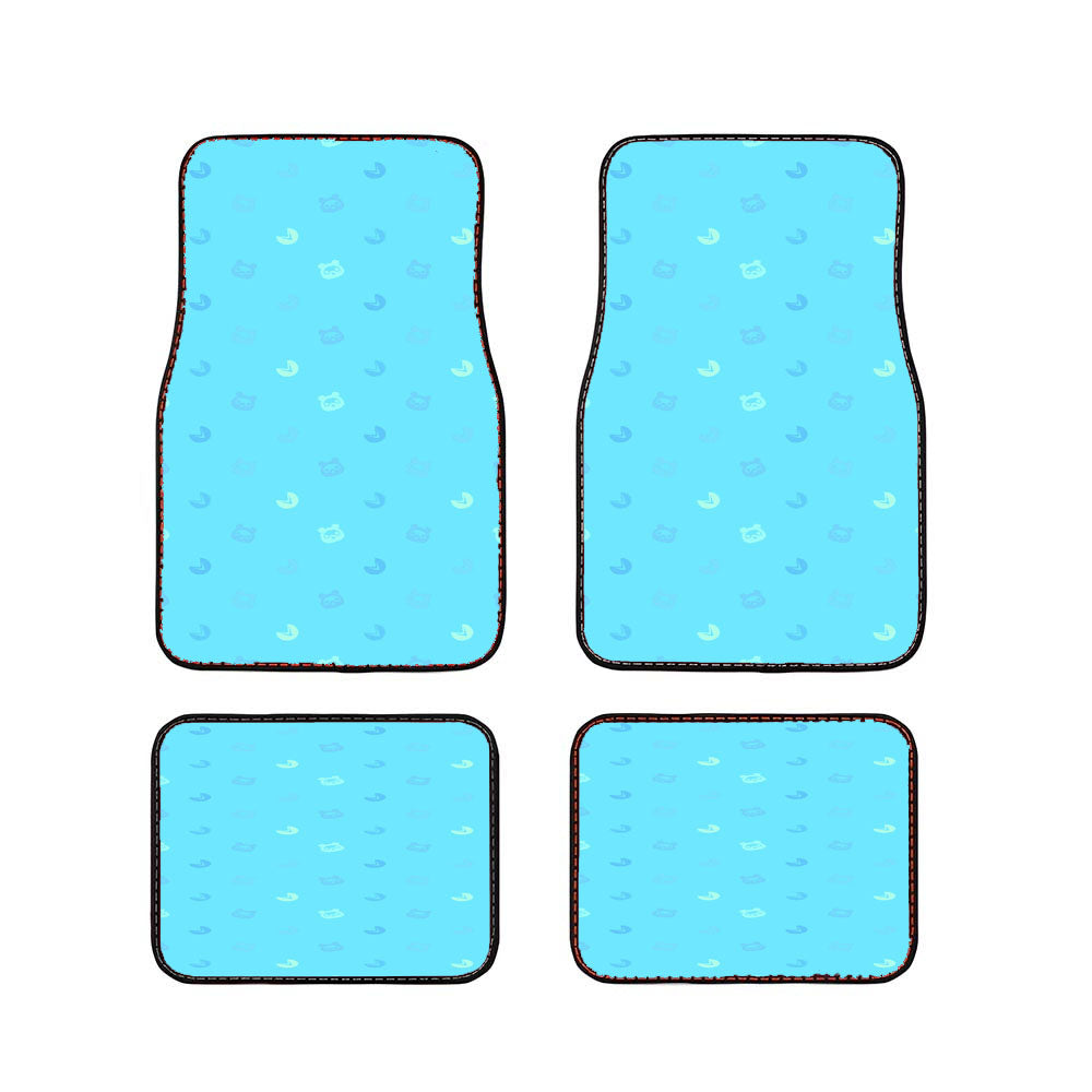 Animal Crossing Minimalist Pattern Car Floor Mats Accessories