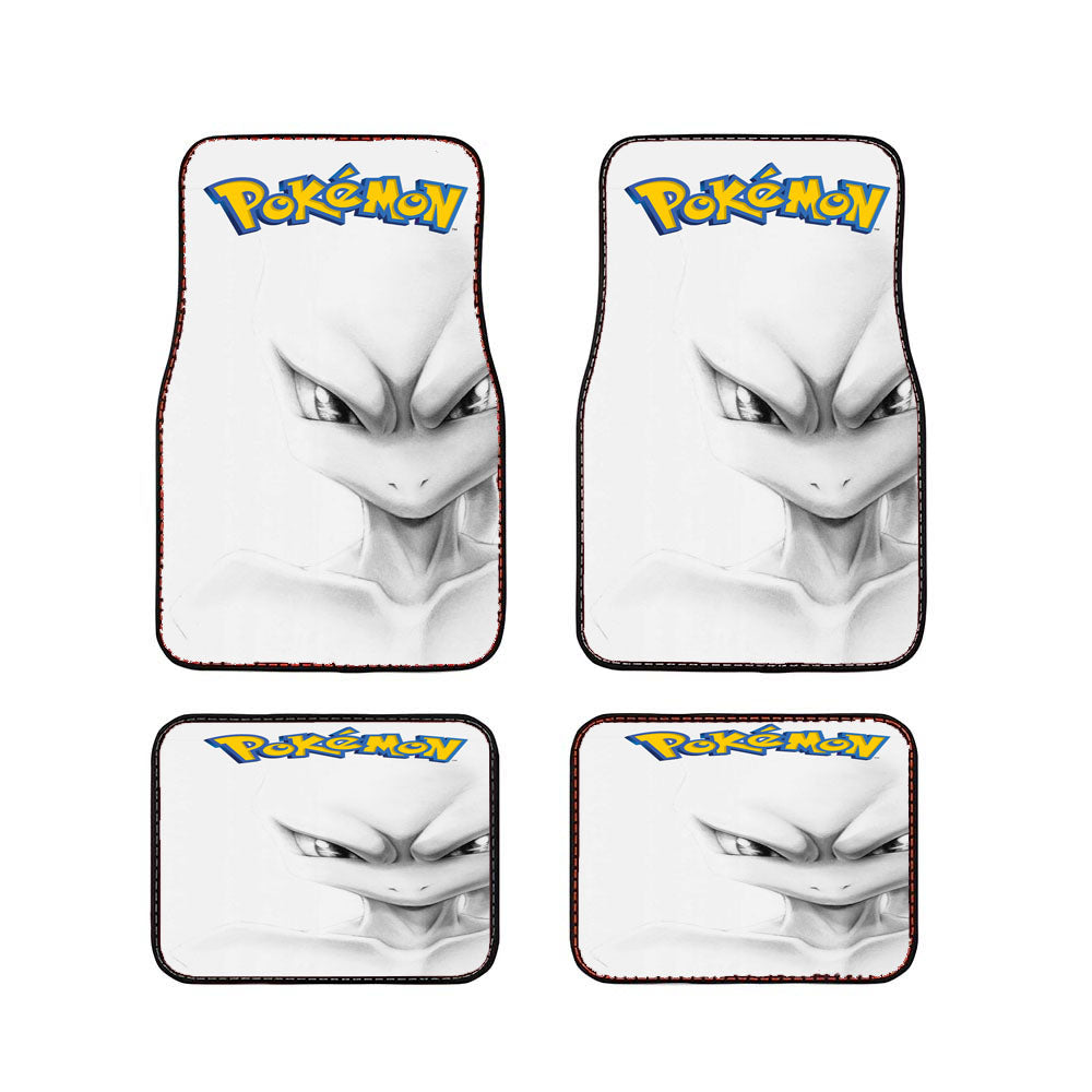 Anime Pokemon Mewto Car Floor Mats Accessories