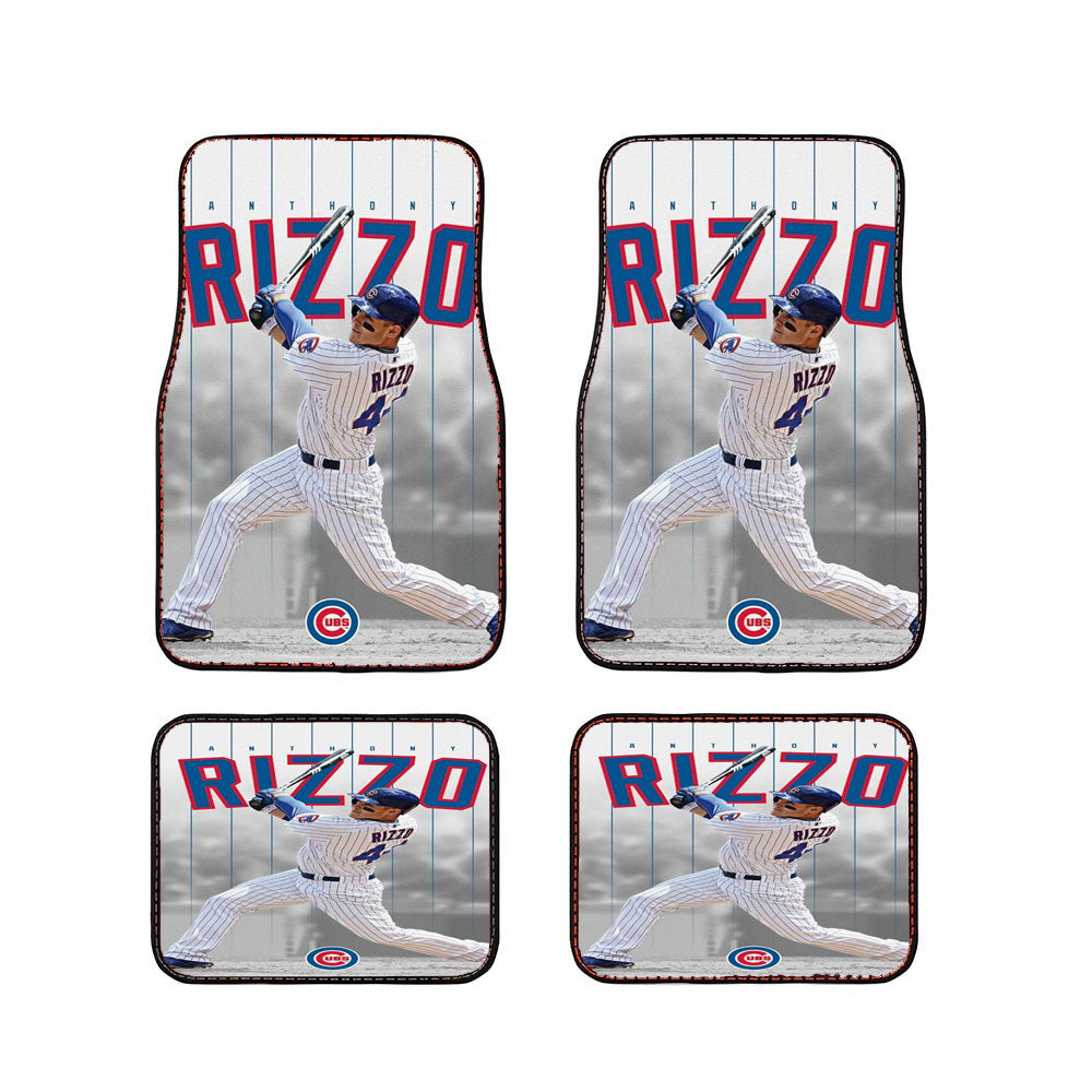Anthony Rizzo Chicago Cubs Baseball Car Floor Mats Accessories