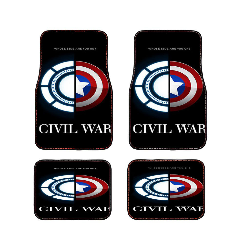 Arc Vs Shield Civil War Car Floor Mats Accessories