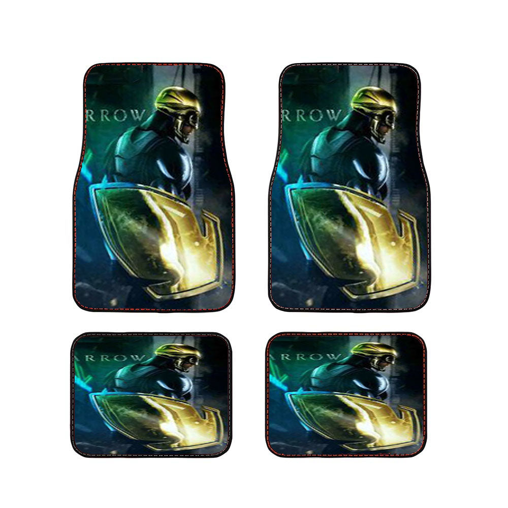 Arrow Superhero With Shield Car Floor Mats Accessories