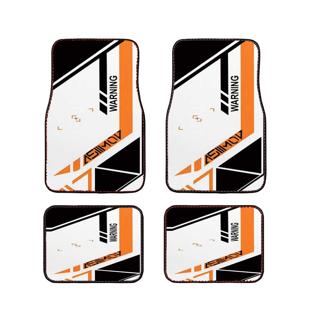 Asiimov Warning Car Floor Mats Accessories