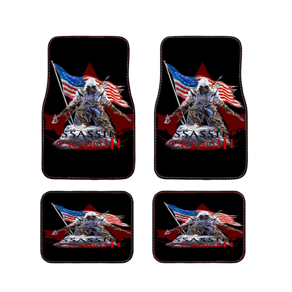 Assassin Creed 3 American Flag Car Floor Mats Accessories