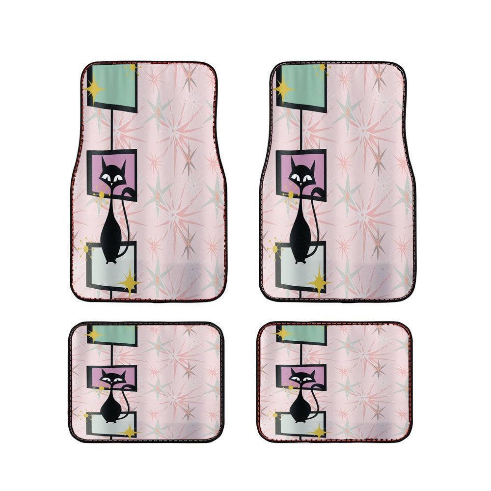 Atomic Cat Mid Century Modern Car Floor Mats Accessories