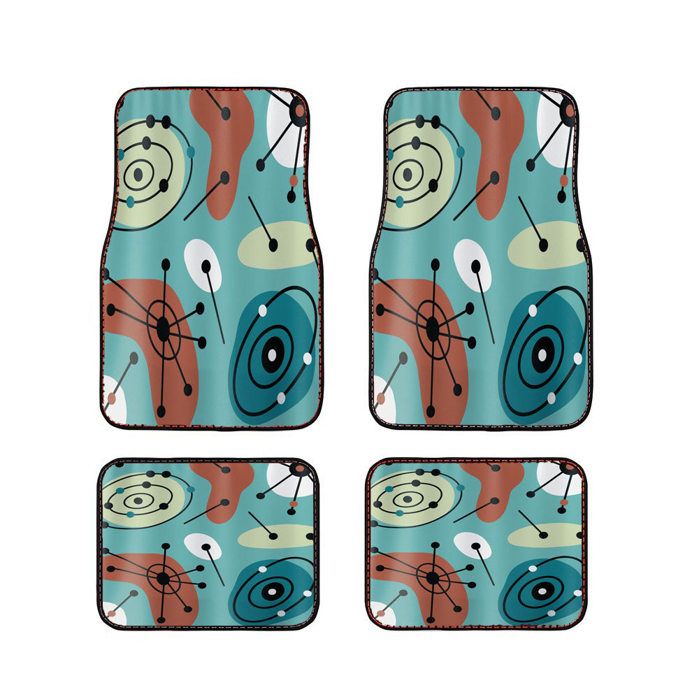 Atomic Starburst Car Floor Mats Accessories
