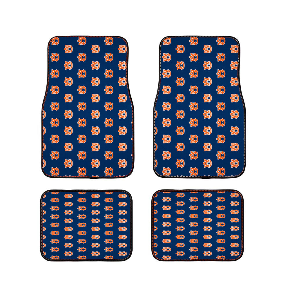 Auburn Tigers Team Pattern Logo Car Floor Mats Accessories