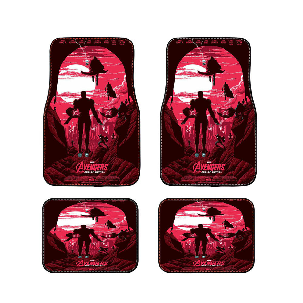 Avengers Age Of Ultron Poster Pink Car Floor Mats Accessories