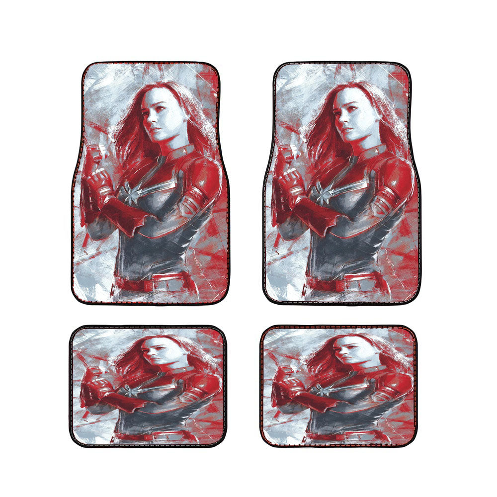 Avengers Endgame Captain Marvel Car Floor Mats Accessories