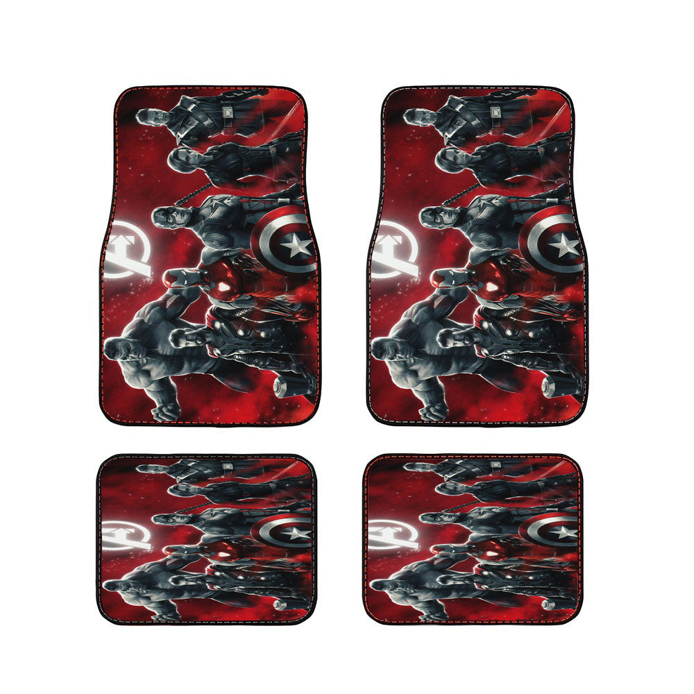 Avengers Endgame Characters Red Car Floor Mats Accessories