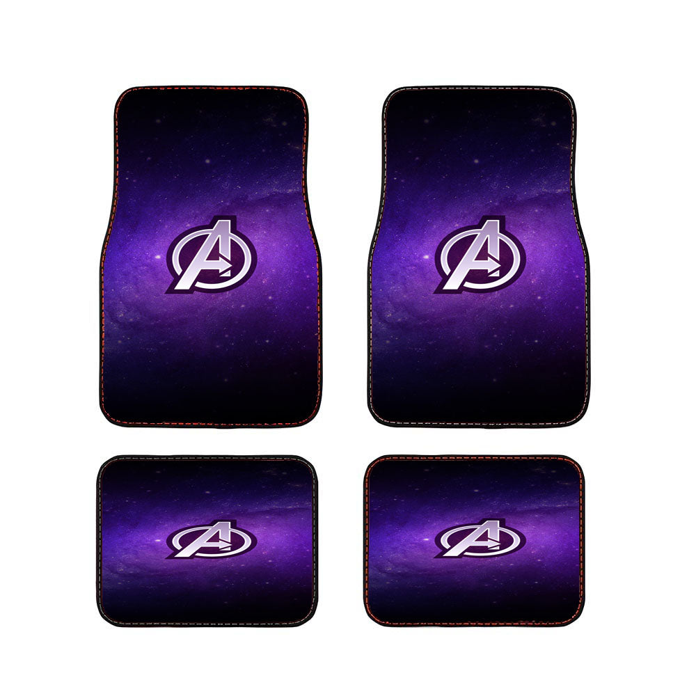 Avengers Endgame Purple Galaxy Car Floor Mats Accessories