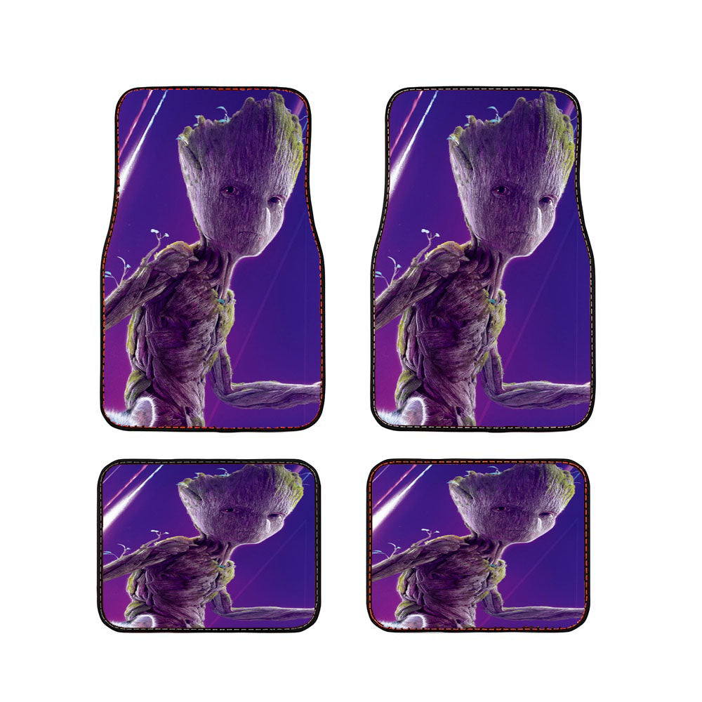 Avengers Groot Purple Car Floor Mats Accessories