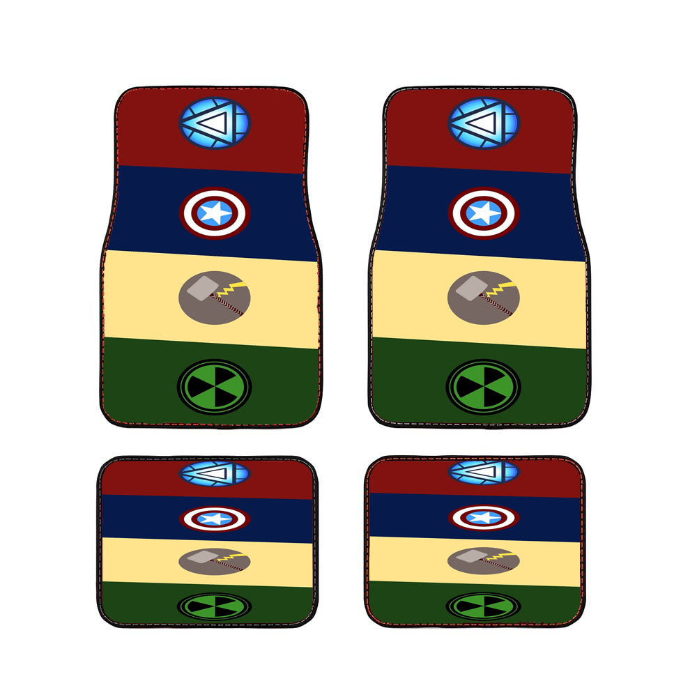 Avengers Hero Logo Car Floor Mats Accessories