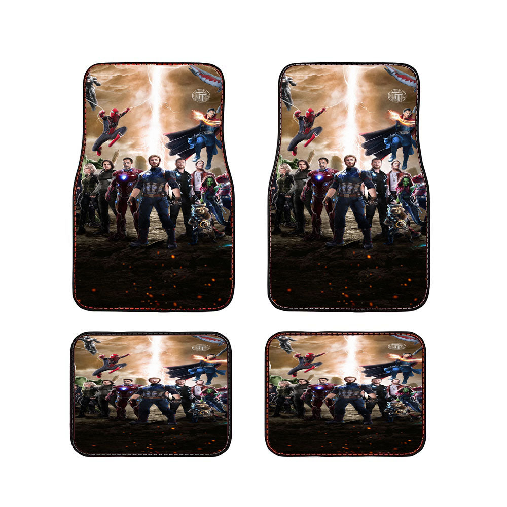 Avengers Infinity War 2018 Movie Fan Art Car Floor Mats Accessories