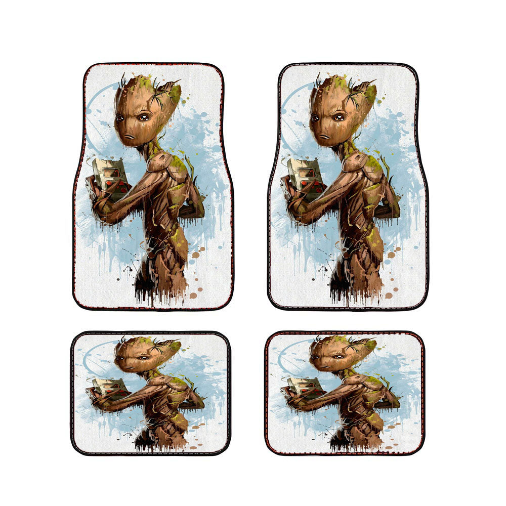 Avengers Infinity War Groot Art Ilustation Car Floor Mats Accessories