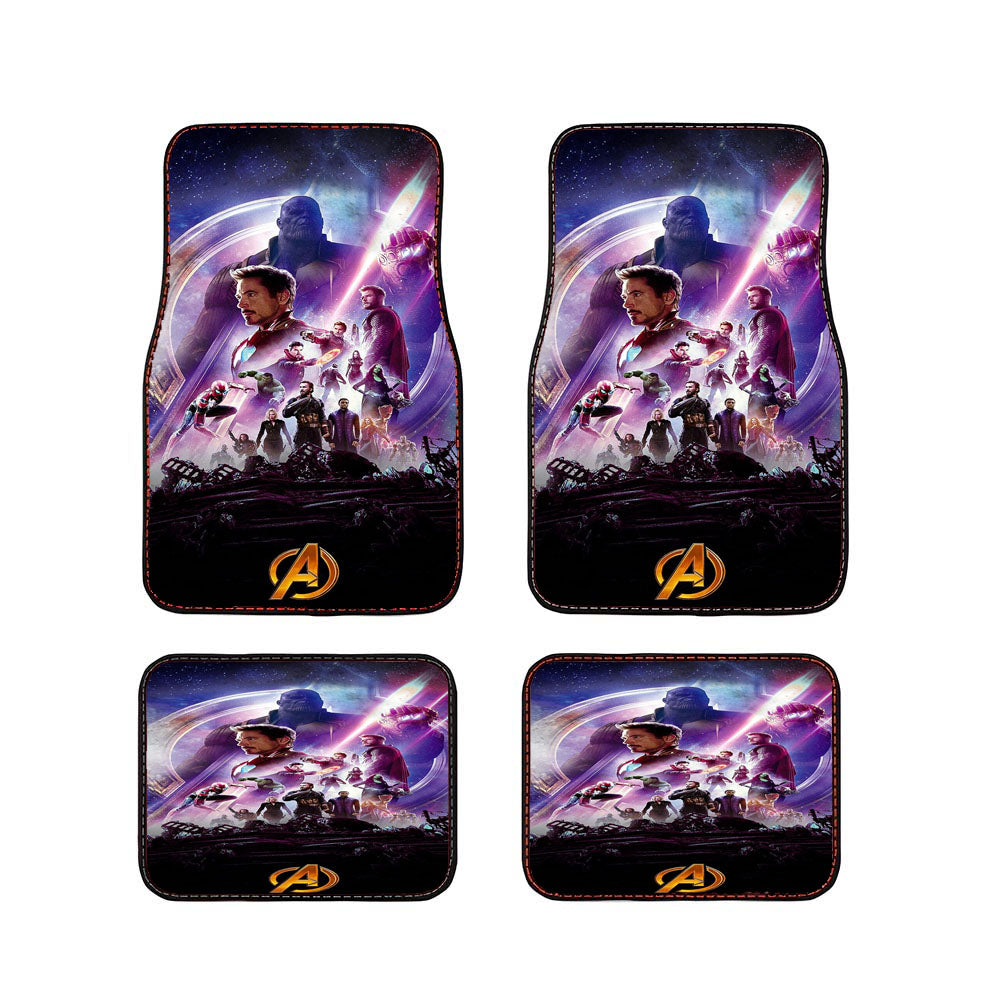 Avengers Infinity War Poster Purple Car Floor Mats Accessories