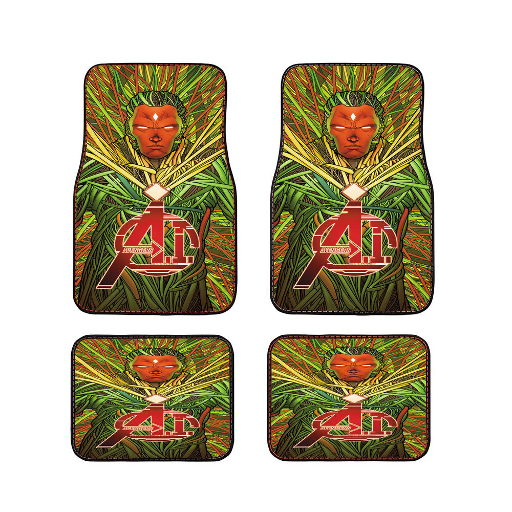 Avengers Infinity War Vision Art Car Floor Mats Accessories