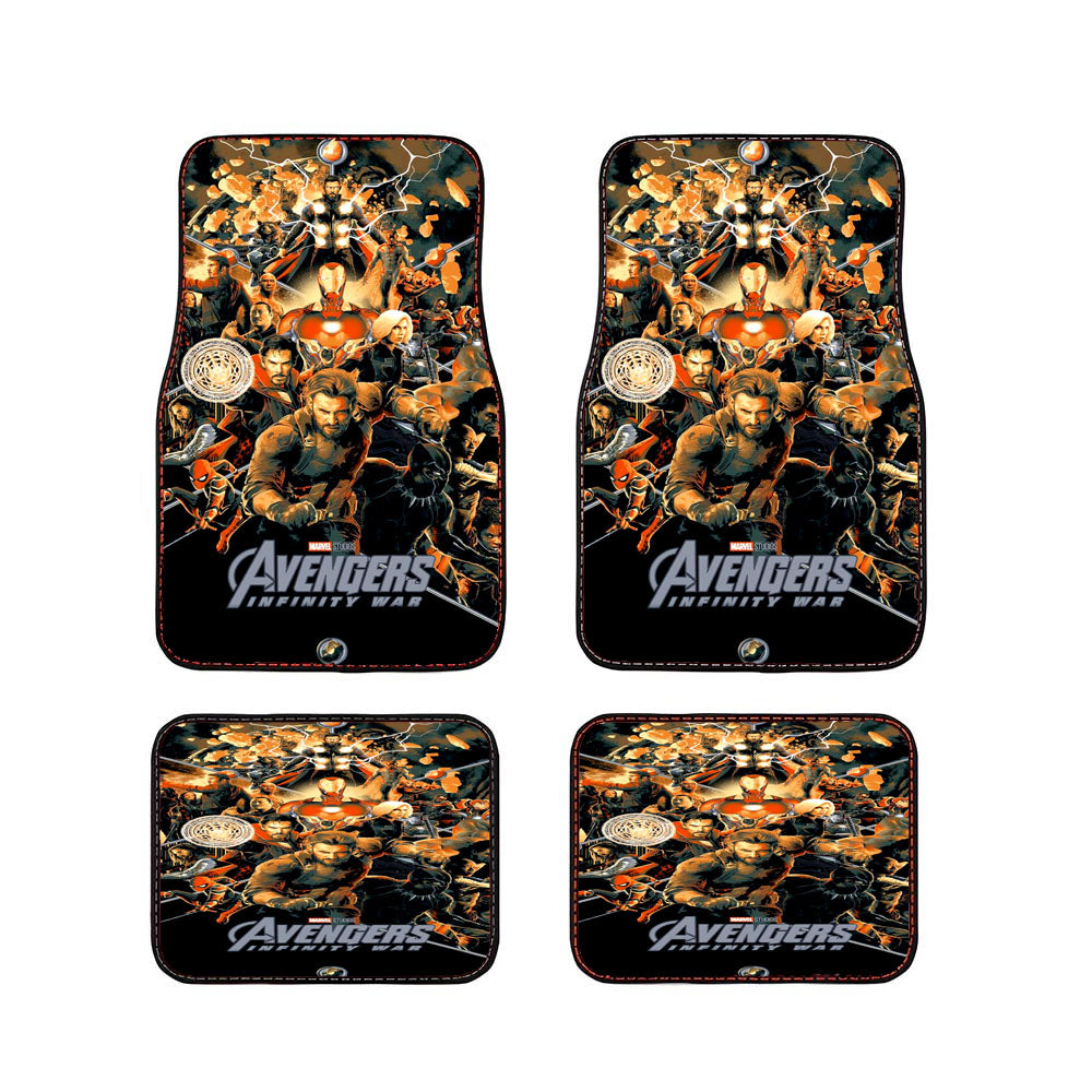 Avengers Inwar Orange Car Floor Mats Accessories