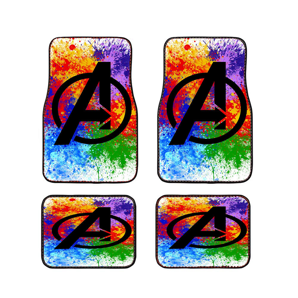 Avengers Logo Colorful Car Floor Mats Accessories