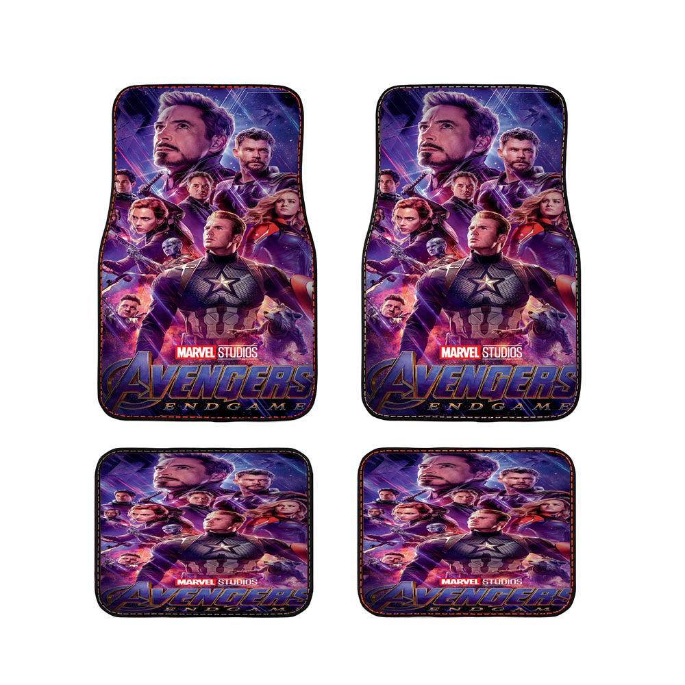 Avengers Poster Hero Endgame Marvel Film Poster Art Car Floor Mats Accessories