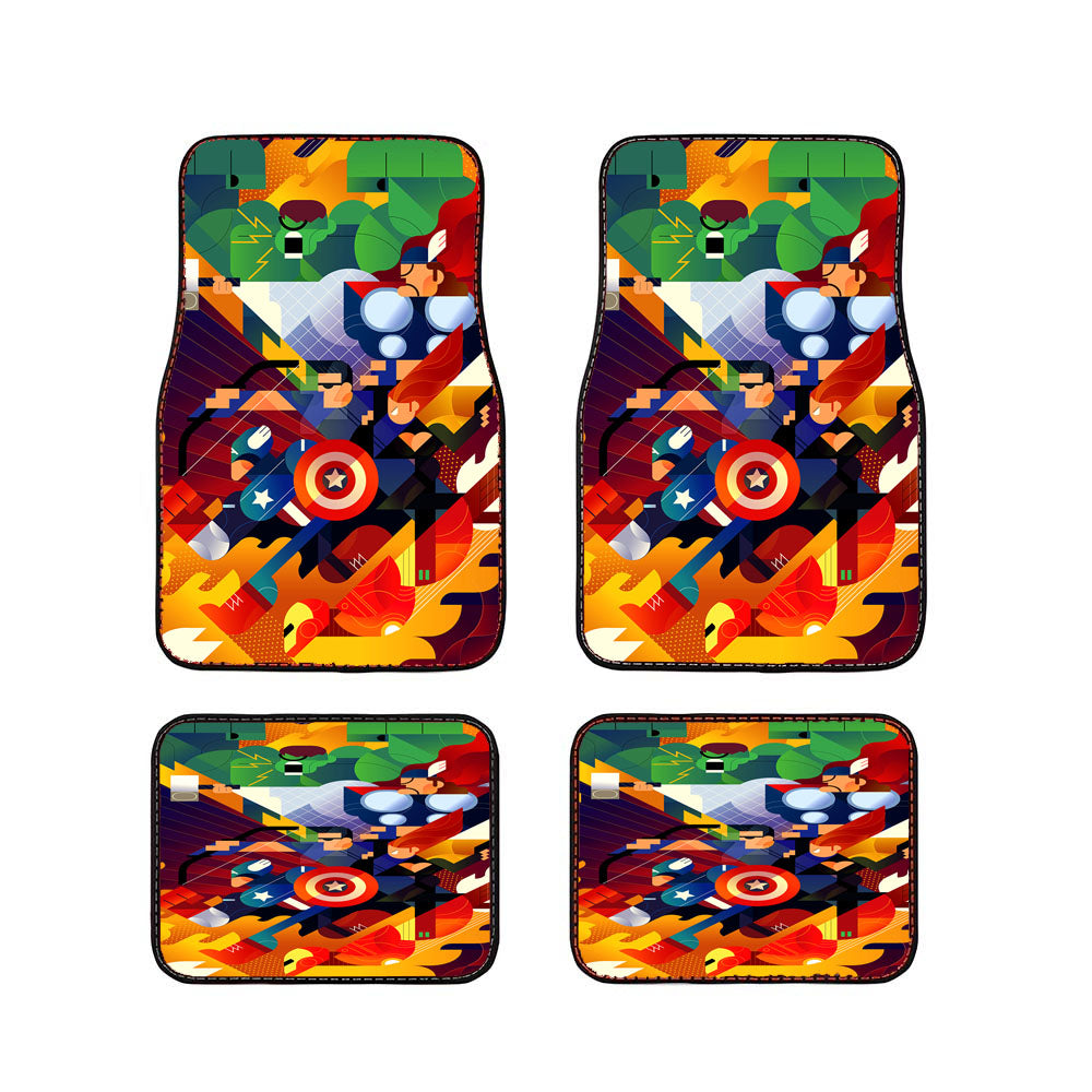 Avengers Vectors Wpap Car Floor Mats Accessories