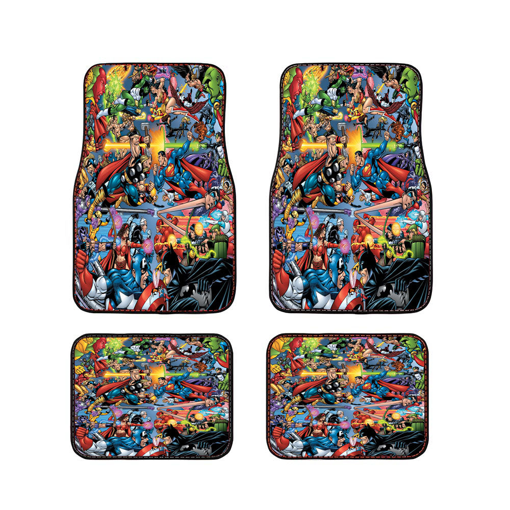 Avengers Vs Justice League Car Floor Mats Accessories