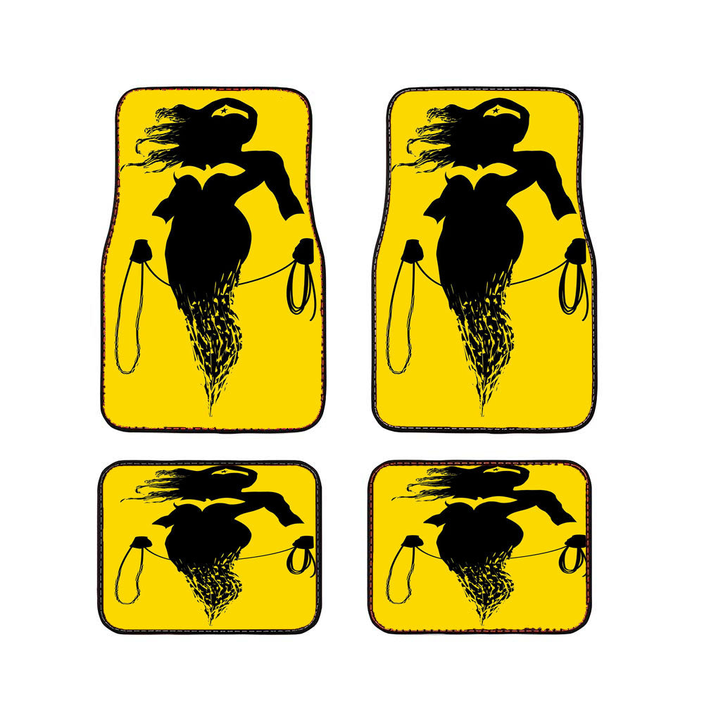 Avengers Yellow Caracther Car Floor Mats Accessories