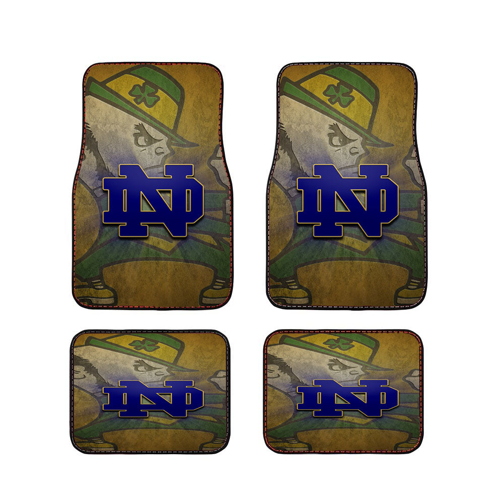 Awesome Notre Dame Fighting Irish Football Wallpaper Car Floor Mats Accessories