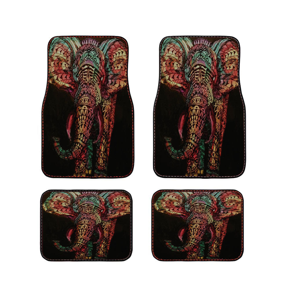 Aztec Pattern Elephant Car Floor Mats Accessories