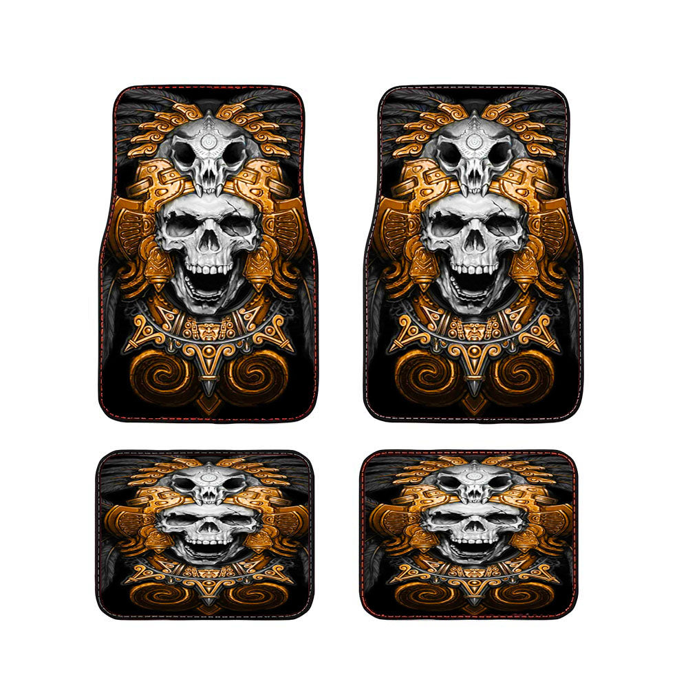 Aztec Skull Car Floor Mats Accessories