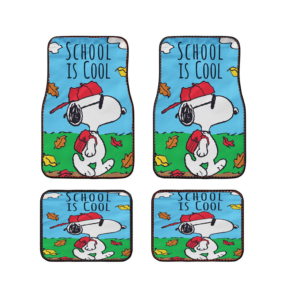 Back To School Snoopy Car Floor Mats Accessories